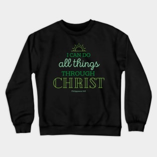 2023 LDS Youth Theme I Can Do All Things Through Christ Crewneck Sweatshirt